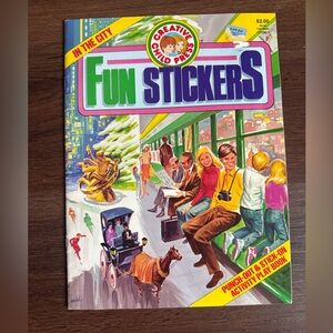Vintage Fun Stickers Activity Book